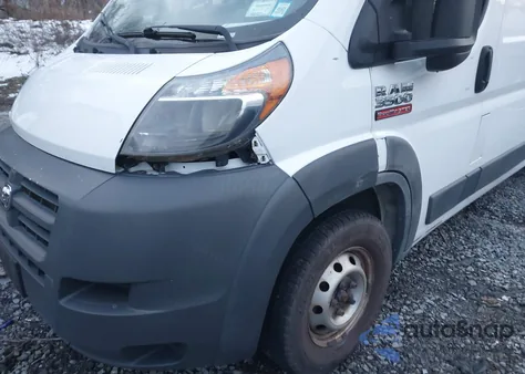 2017 Ram Promaster 3500 Cargo Van High Roof 159 Wb Ext from USA, damaged, VIN 3C6URVJG6HE509522